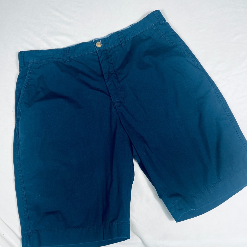Polo Ralph Lauren Relaxed Fit Chino Shorts Mens 35 Navy Blue Cotton Twill